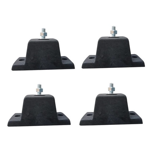 Coxim Calço De Borracha Condensadora Podium Com 4 Unidades para Ar Condicionado Split Burdog