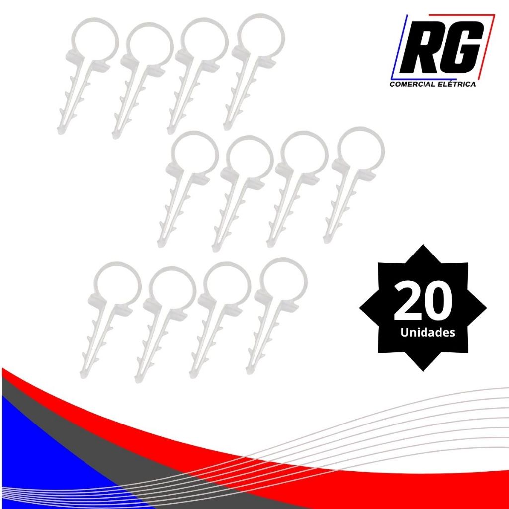 Abraçadeira Para Mangueira Dreno 1/2" Ar Condicionado Split - Kit com 20 Unidades Abraçadeira Para Mangueira Dreno 1/2" Ar Condicionado Split - Kit com 20 Unidades