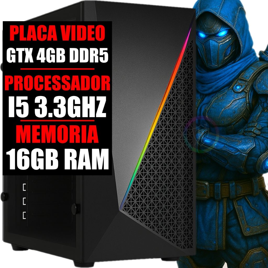 Pc Gamer Intel Core I5 / GeForce Gtx 4Gb Ddr5 / 16gb Ram / Ssd 480gb