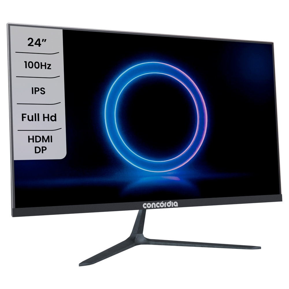Monitor Gamer 24" H238D Concórdia 100hz IPS Led Full Hd Hdmi DP Vesa SRGB 100% FreeSync