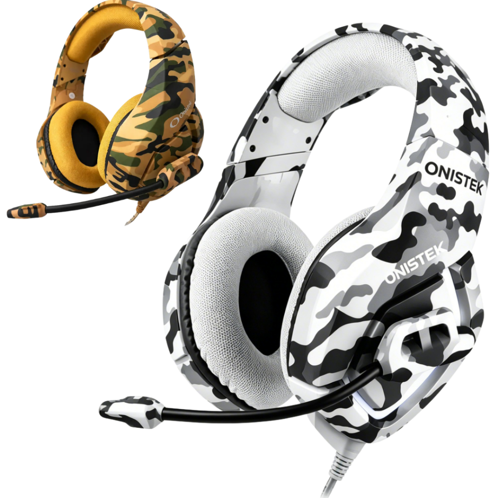 Headset Gamer Camuflado Com Fio Estéreo Microfone USB P2 50mm Para PC PS4 Xbox-Onistek