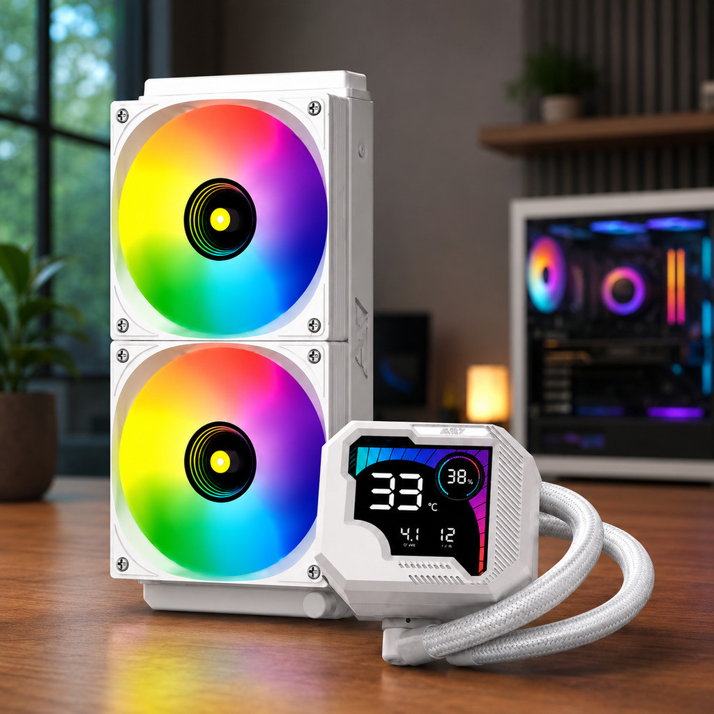 Cooler Water Cooler 240mm ARGB Gamer Refrigeração CPU Baixo Ruído Alta Performance DELTA-WC1826B/P
