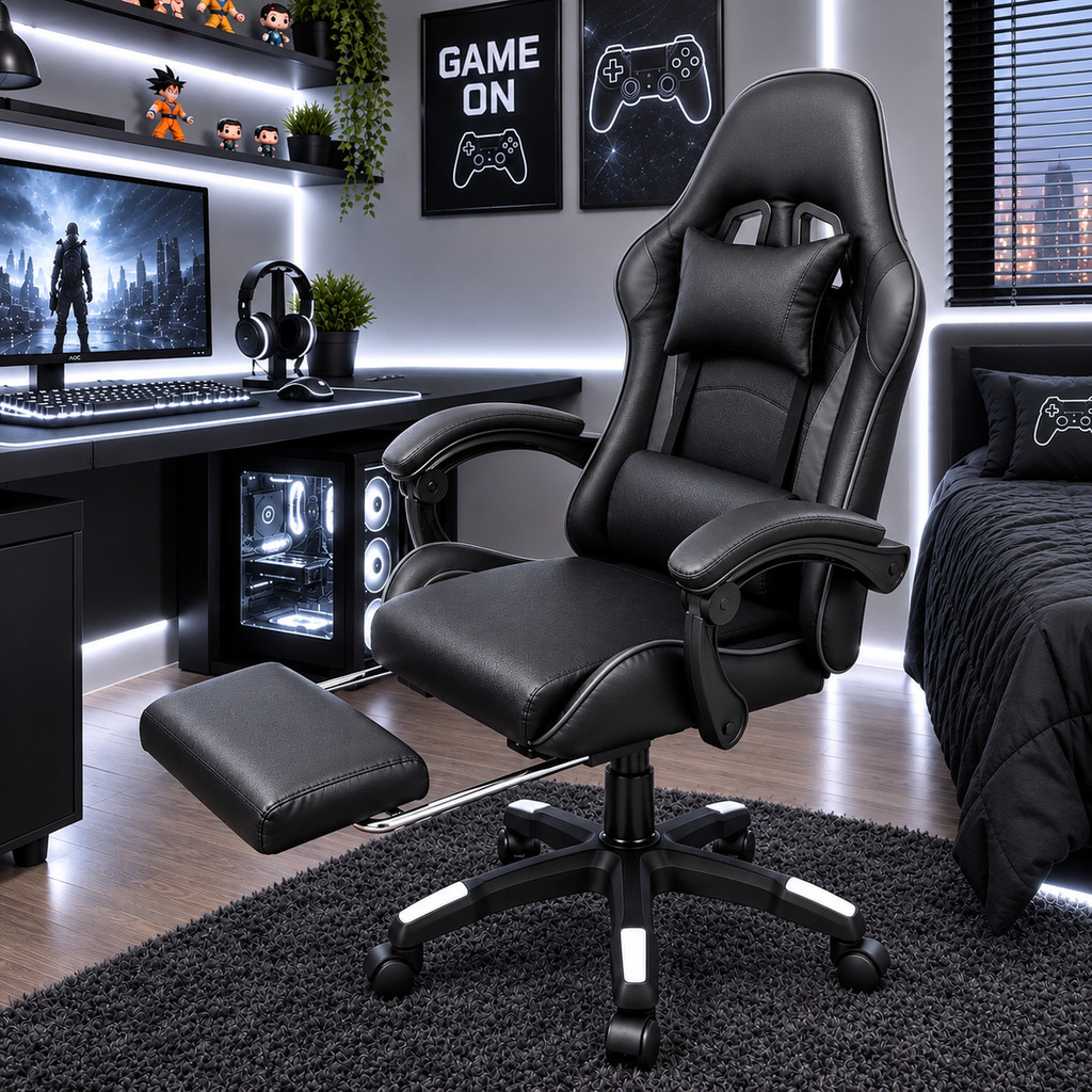 Cadeira Gamer Ergonômica Premium Start Line Best Chair Para Escritório Giratória e Reclinável