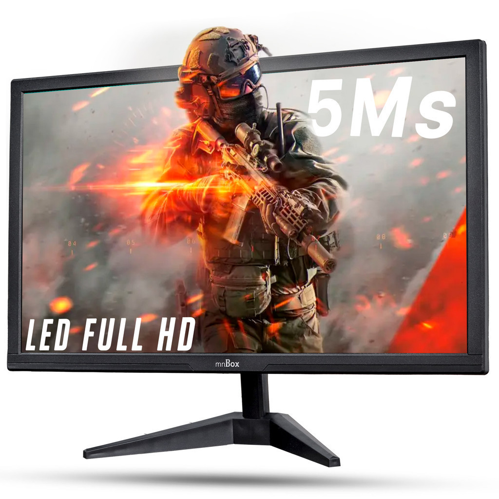 Monitor FullHD Gamer 24" Polegadas HDMI VGA 60Hz