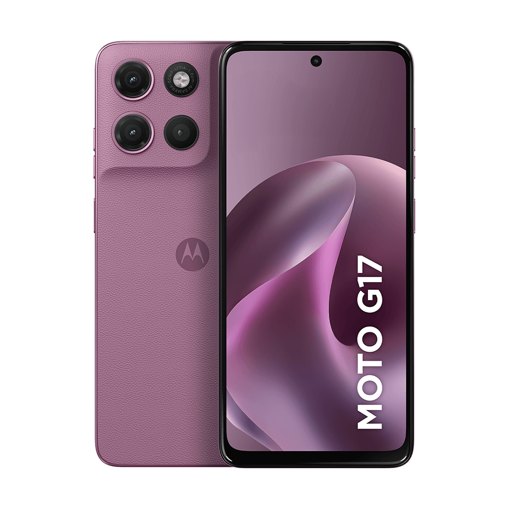 Smartphone Motorola Moto G17 4G 4GB 128GB Tela 6,7 FHD+ Câmera 50MP NFC 5200mAh Rosa