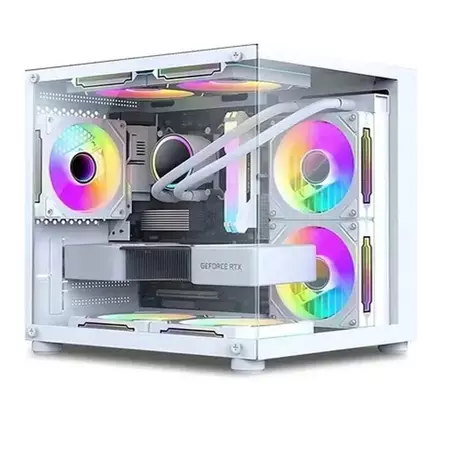 PC Gamer Branco i5 Placa De Video GT 730 4GB Memoria Ram 16GB DDR3 SSD 480GB
