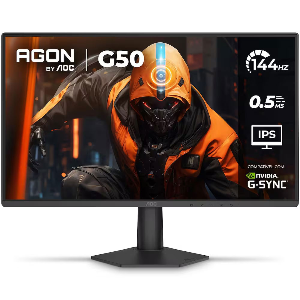 Monitor Gamer 24” AOC AGON 24G50F 144Hz G-Sync 0,5ms HDR10