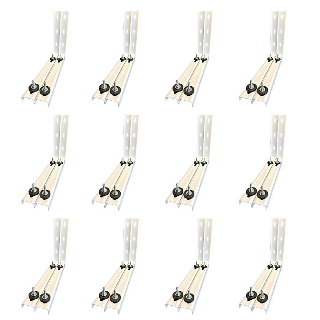 12 Pares Suporte Ar Condicionado Split 400mm 7.000 A 12.000 Btus