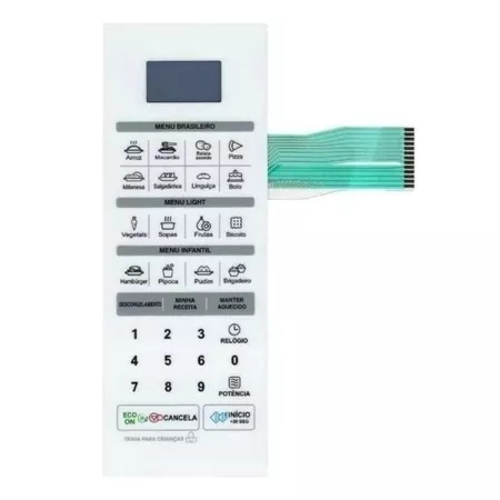 Membrana Teclado Forno Microondas LG Ms3042r - 3042b - 3052r Membrana Teclado Forno Microondas LG Ms3042r - 3042b - 3052r