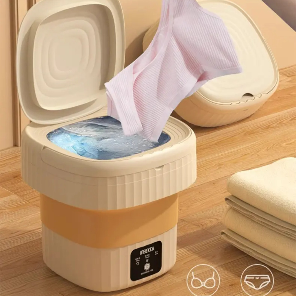 Mini Máquina de Lavar Roupas 11L Peças Íntimas 110V/220V , Centrifuga Dobrável Portátil Moderna Para Roupas Pequena