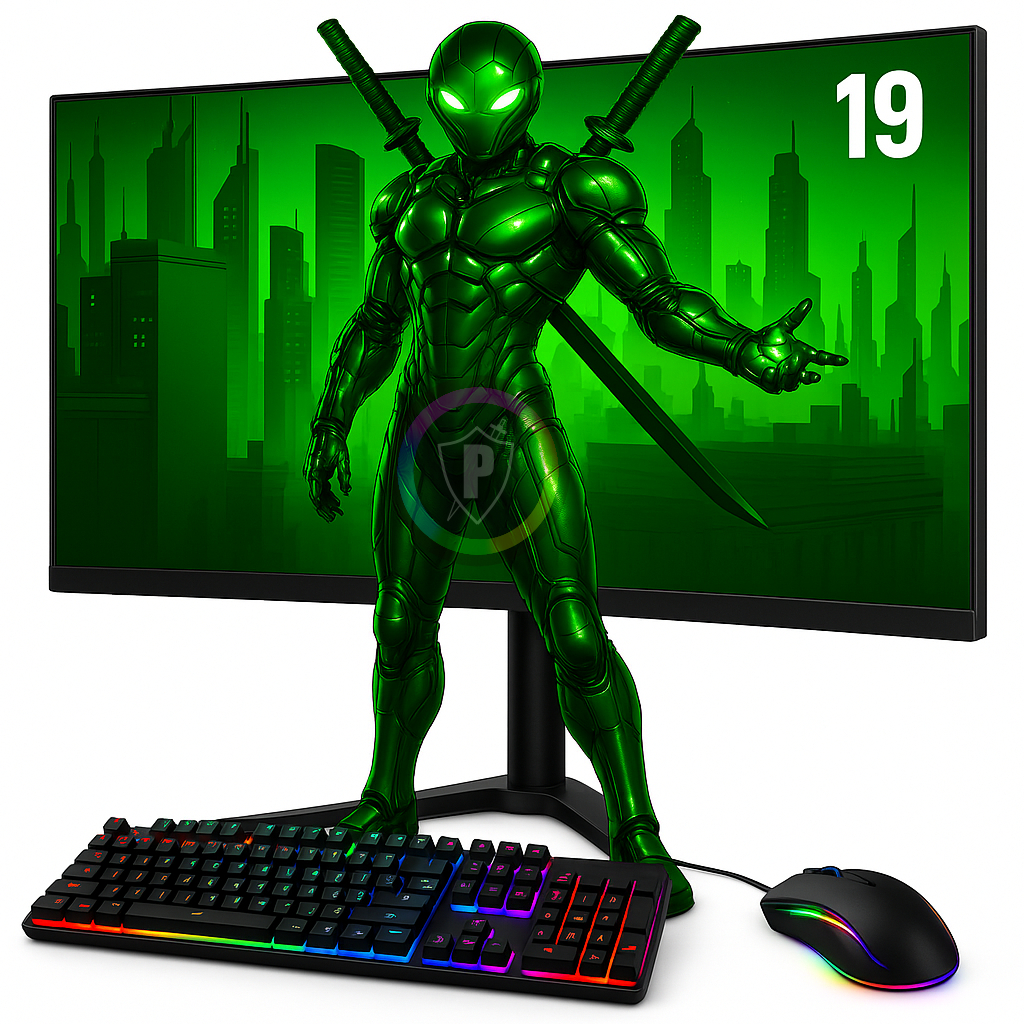 Kit Monitor Gamer 19" 20" HD Windscreen + Mouse e Teclado Gamer Led RGB