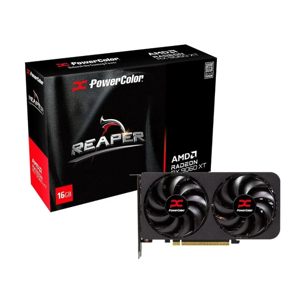 Placa de Vídeo PowerColor Reaper Radeon RX 9060 XT, 16GB, GDDR6, 128-bit, RX9060XT16G-A