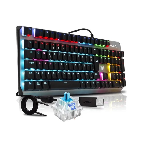 Teclado Gamer Mecânico Usb Keyboard Aula Fz066-ii Com Led Teclado Gamer Mecânico Usb Keyboard Aula Fz066-ii Com Led