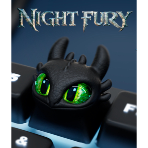 Keycap Personalizada Banguela Furia da Noite Tecla Teclado Mecânico RGB Gamer