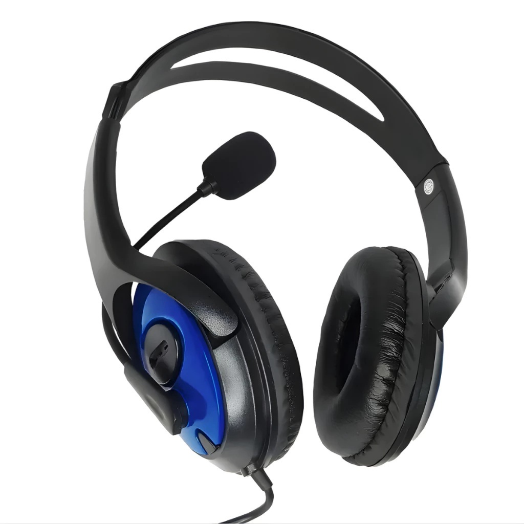 Fone De Ouvido Headphone Gamer Com Microfone Preto Cabo P2 Gamer