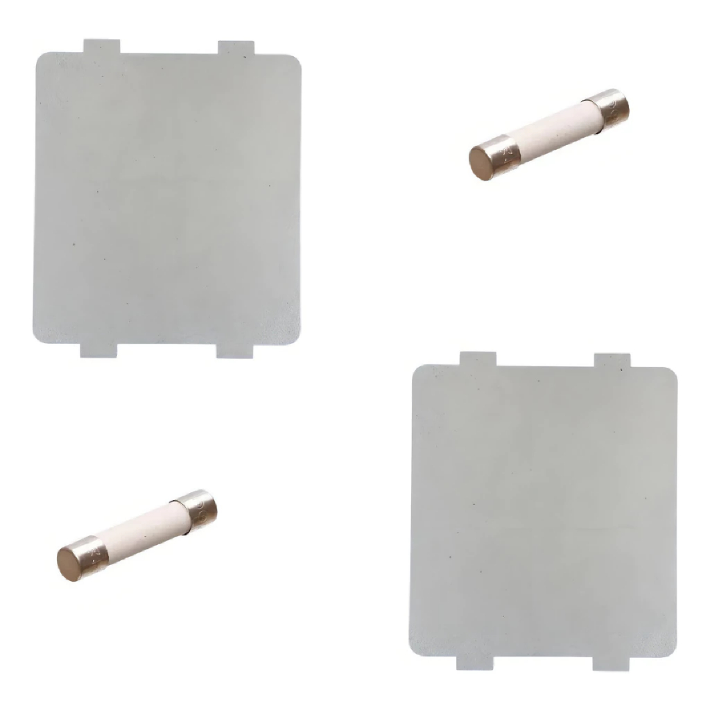 2x Placas De Mica + 2x Fusivel Microondas Electrolux Midea