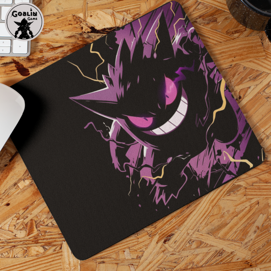 Mousepad Gamer Estampado Pokemon Gengar 01 Nerd Geek Mouse Pad PC Gamer Presente Criativo