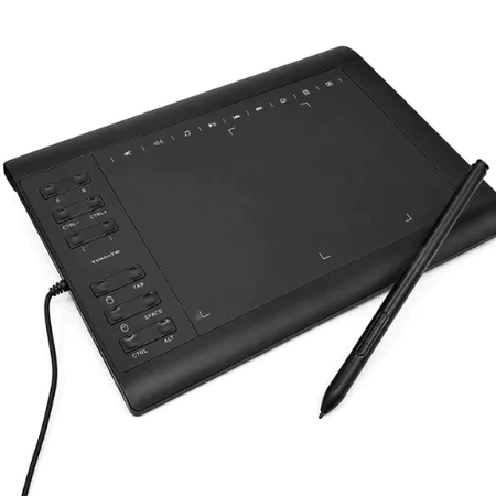 Mesa Digitalizadora 11,6” 5080 USB LPI 8192 Níveis Windows Mac Android Indução