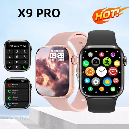 Relógio Smartwatch Original X9 Pro Série 45mm, GPS, NFC, Monitor de Pressão Arterial – São Paulo