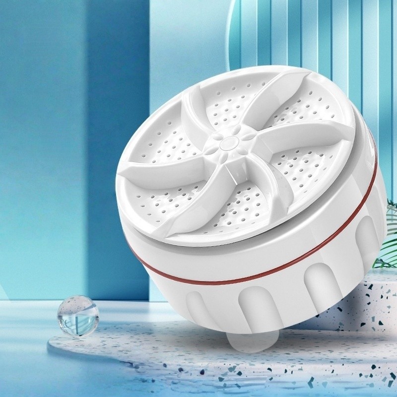 Máquina De Lavar Mini Portátil Turbo USB Para Roupas Leves E Viagens Mesa