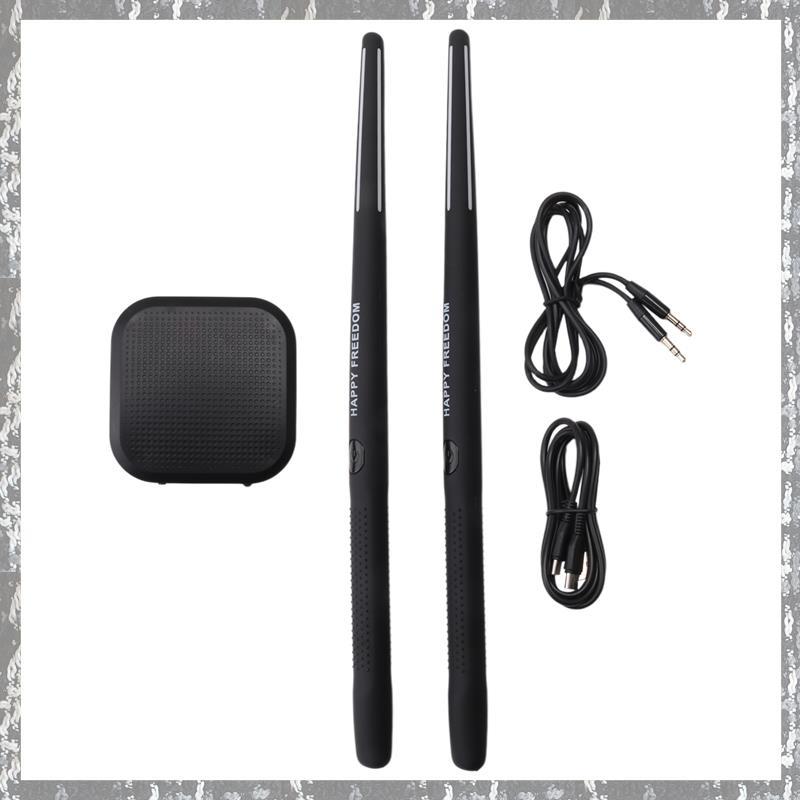 [Ttqr] Conjunto De Bateria De Ar Eletrônica Portátil-Baquetas E Pedais Virtuais , Ideal Para Iniciantes , Crianças Adult