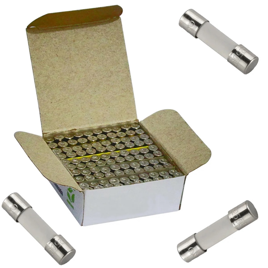100pcs Fusível Vidro Cerâmico De Microondas 6x30 20a