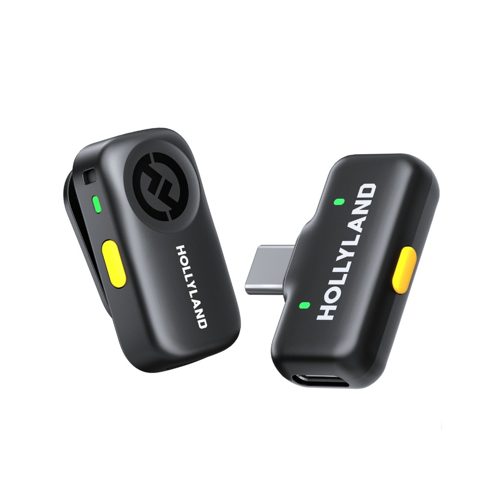 Hollyland LARK A2 Solo Microfone USB-C para Vlog Live Entrevista e Podcast