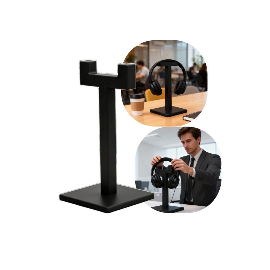 Suporte Para Headset Gamer De Mesa Com Design Moderno Ideal Para Setup Gamer e Escritório