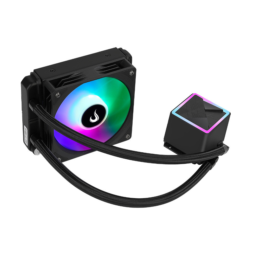 Water Cooler Gamer Rise Mode Black 120mm RGB Rainbow - RM-WCB-01-RBW Water Cooler Gamer Rise Mode Black 120mm RGB Rainbow - RM-WCB-01-RBW