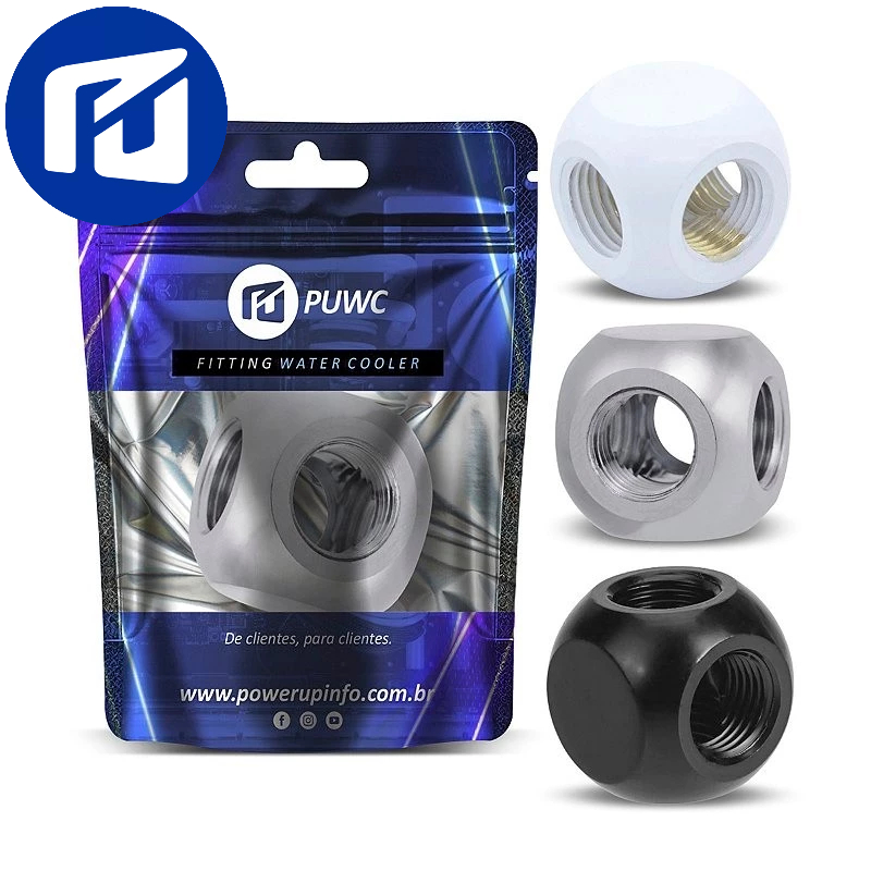 Fitting Spliter 4 Vias Para Water Cooler Custom - Rosca G1/4
