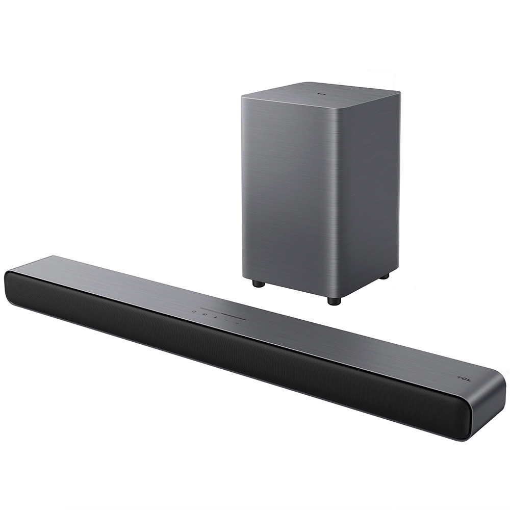 Soundbar TCL com Subwoofer sem fio Bluetooth 2.1 Canais 220W RMS HDMI ARC S55H Soundbar TCL com Subwoofer sem fio Bluetooth 2.1 Canais 220W RMS HDMI ARC S55H