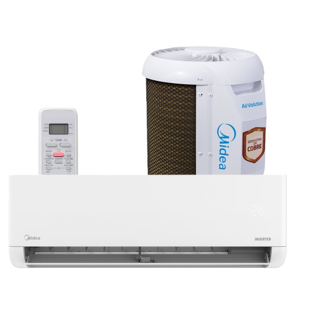 Ar Condicionado Split Inverter Midea Lite 12000 BTUs Frio 220V 38TBVCA12M5 Ar Condicionado Split Inverter Midea Lite 12000 BTUs Frio 220V 38TBVCA12M5