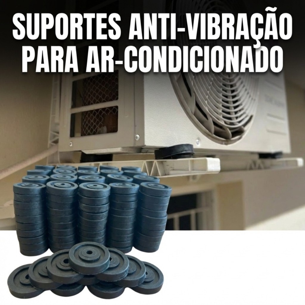 Calços Para Suporte Split Ant-Vibração - Ar Condicionado Vibrastop Ar Condicionado