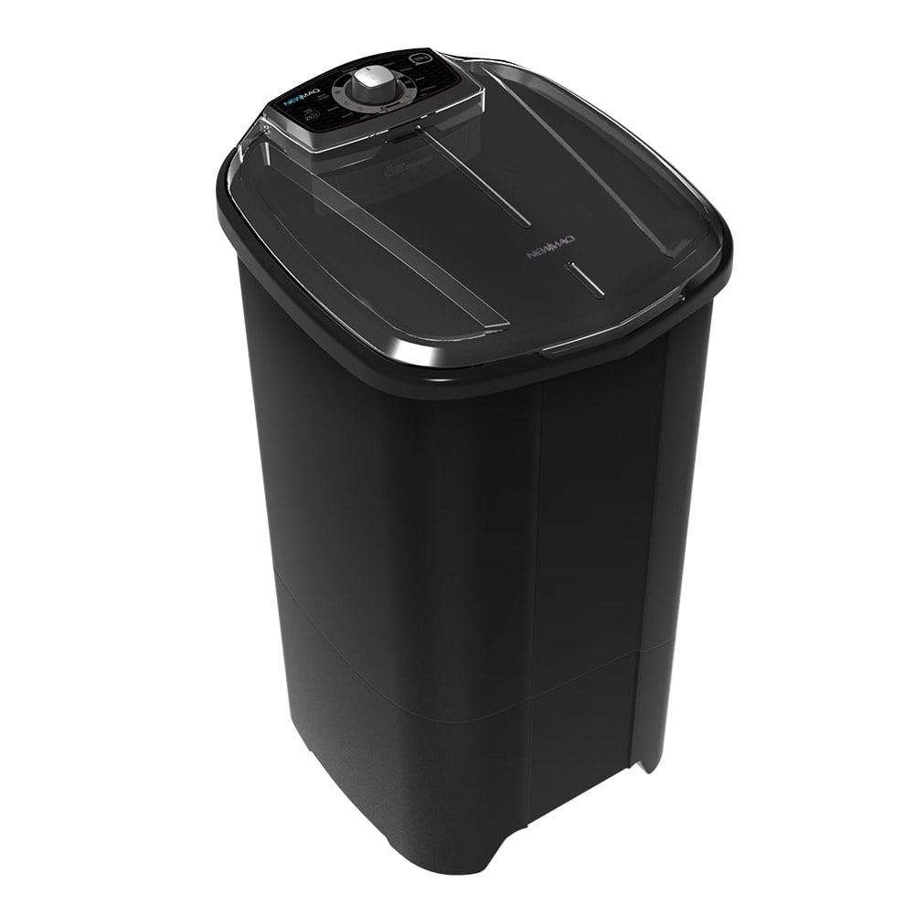 Tanquinho/Máquina de Lavar Roupas Semi-automática 10kg Newmaq, Preto