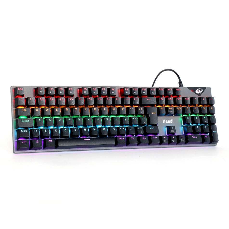 Teclado Gamer Mecânico Switch RGB Keedi TEC803 Teclado Gamer Mecânico Switch RGB Keedi TEC803
