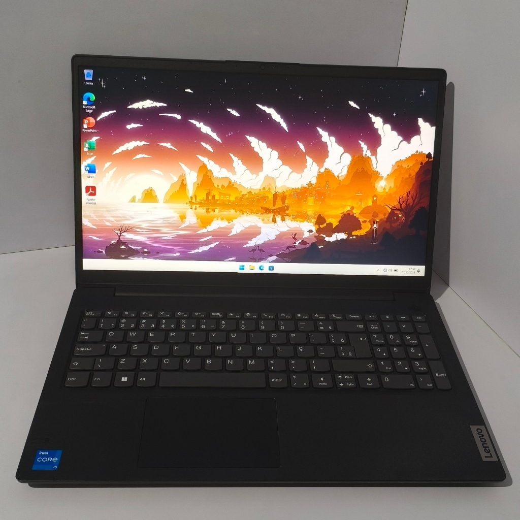 Notebook Lenovo V15 G3, Core i5 12ª, 8GB RAM, 256GB SSD NVMe, 15.6P FHD, Para Trabalho e Estudos.