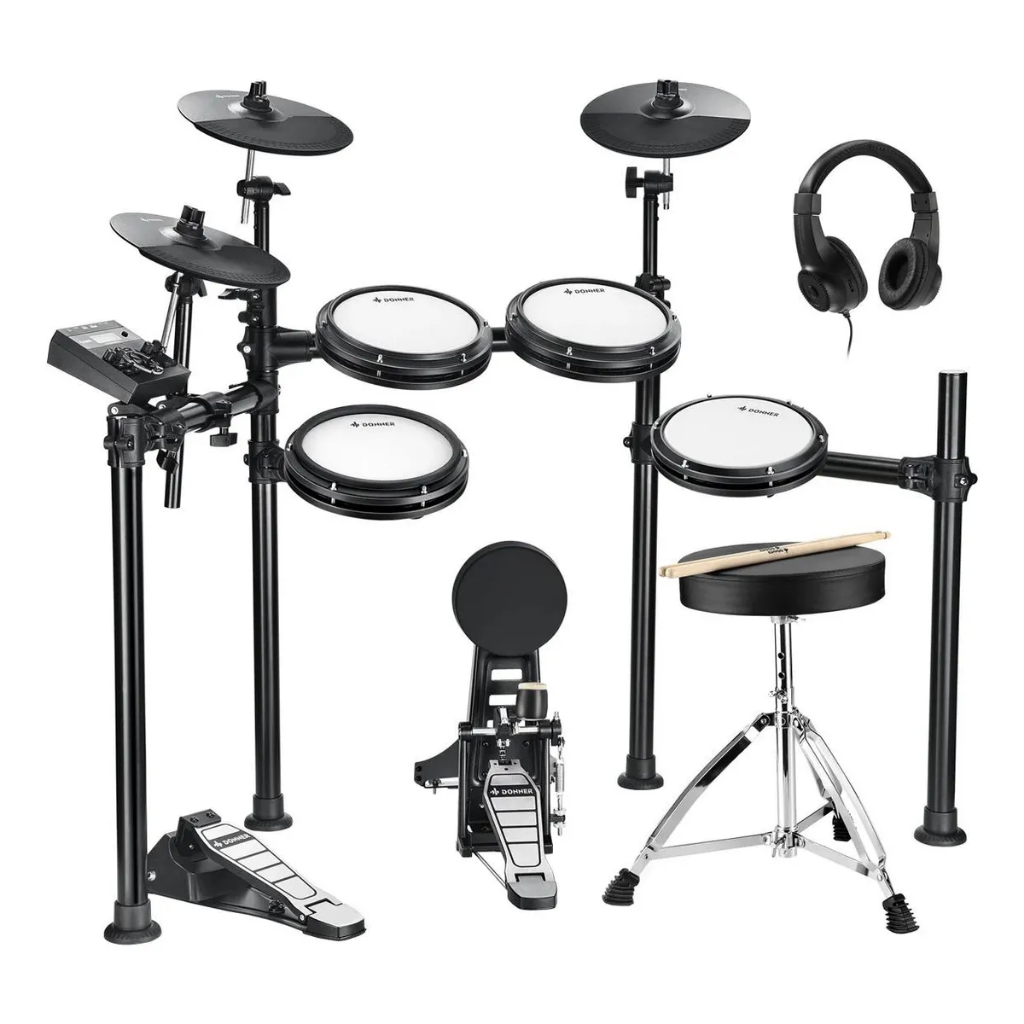 Bateria Eletrônica Donner DED-200 Mesh Profissional 450 Sons 31 Kits MIDI Bivolt