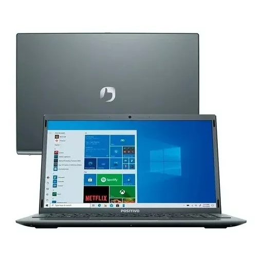 Notebook Positivo Motion Gray Celeron Ssd 128gb 4gb Win10