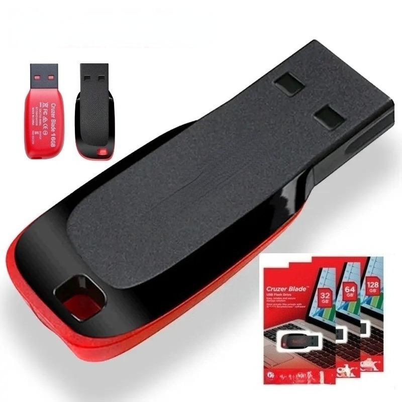 Unidade Flash USB SD CZ50 256GB 128GB 64GB 32GB 16GB 8GB 4GB Pen Drive 2.0 Disco Pendrive Memory Stick