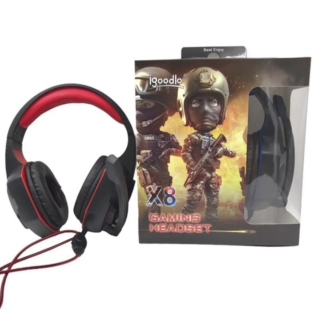 Fone Ouvido Microfone Headset Gamer X8 Gaming Jogo Musica Som Audio Stereo Ajustavel Confortavel Fone Ouvido Microfone Headset Gamer X8 Gaming Jogo Musica Som Audio Stereo Ajustavel Confortavel