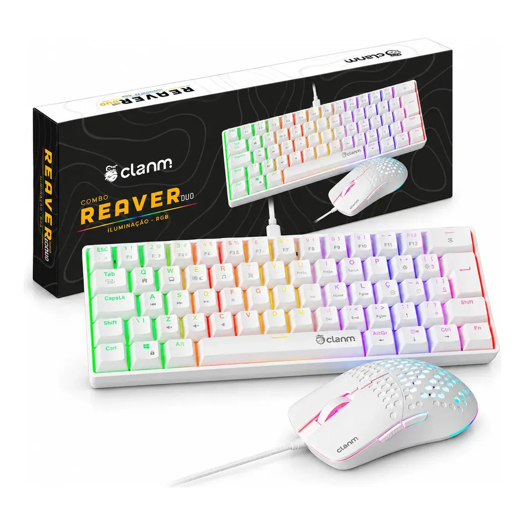 Kit Teclado Mecânico Gamer Com Switch E Mouse Gamer 7200 Dpi