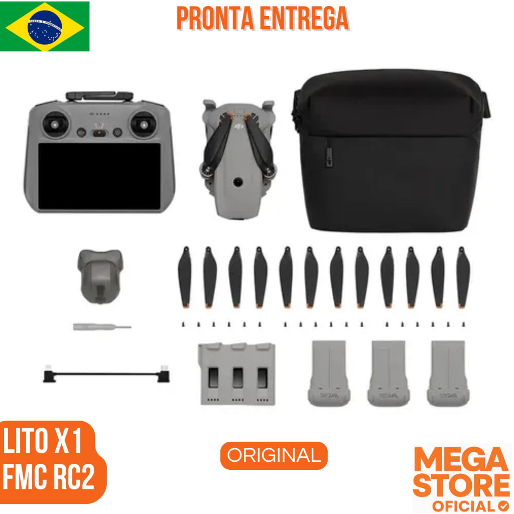 Drone DJI Lito X1 Fly More Combo (Com tela) Original Lacrado - DJI083