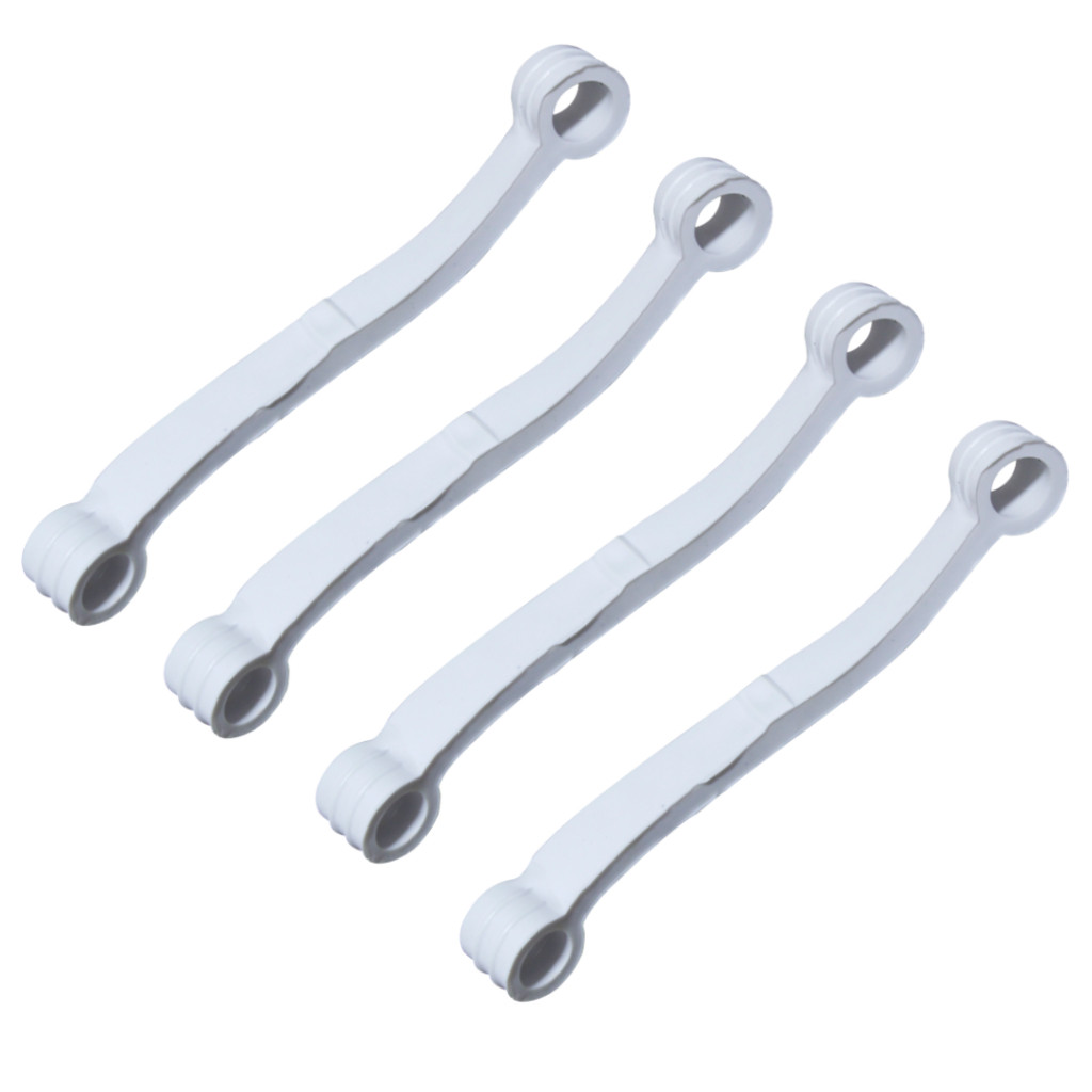 Kit Tirantes Brancos para Máquina de Lavar Roupas Consul e Brastemp (5 a 8KG) 11x1x1