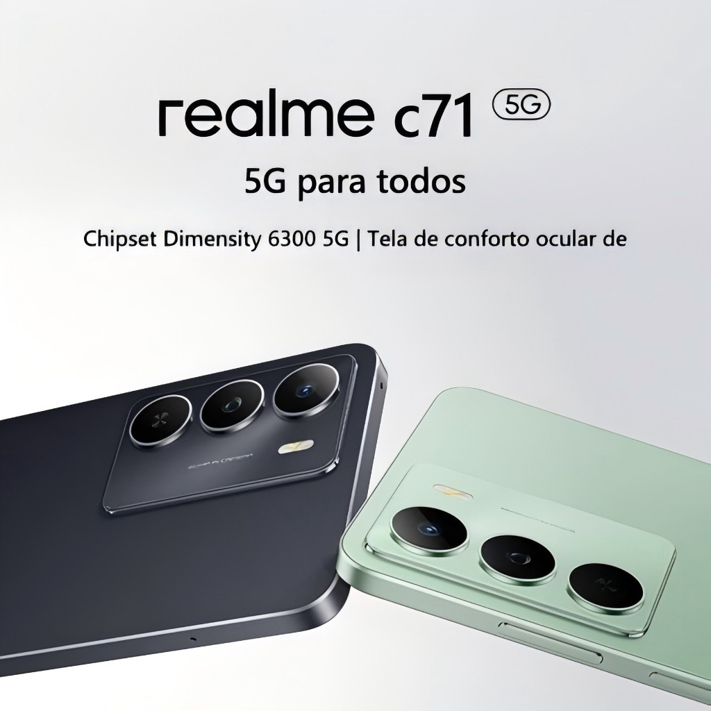 Celular Smartphone Realme C71 5G Versão Global (COM CAPINHA DE CORTESIA)
