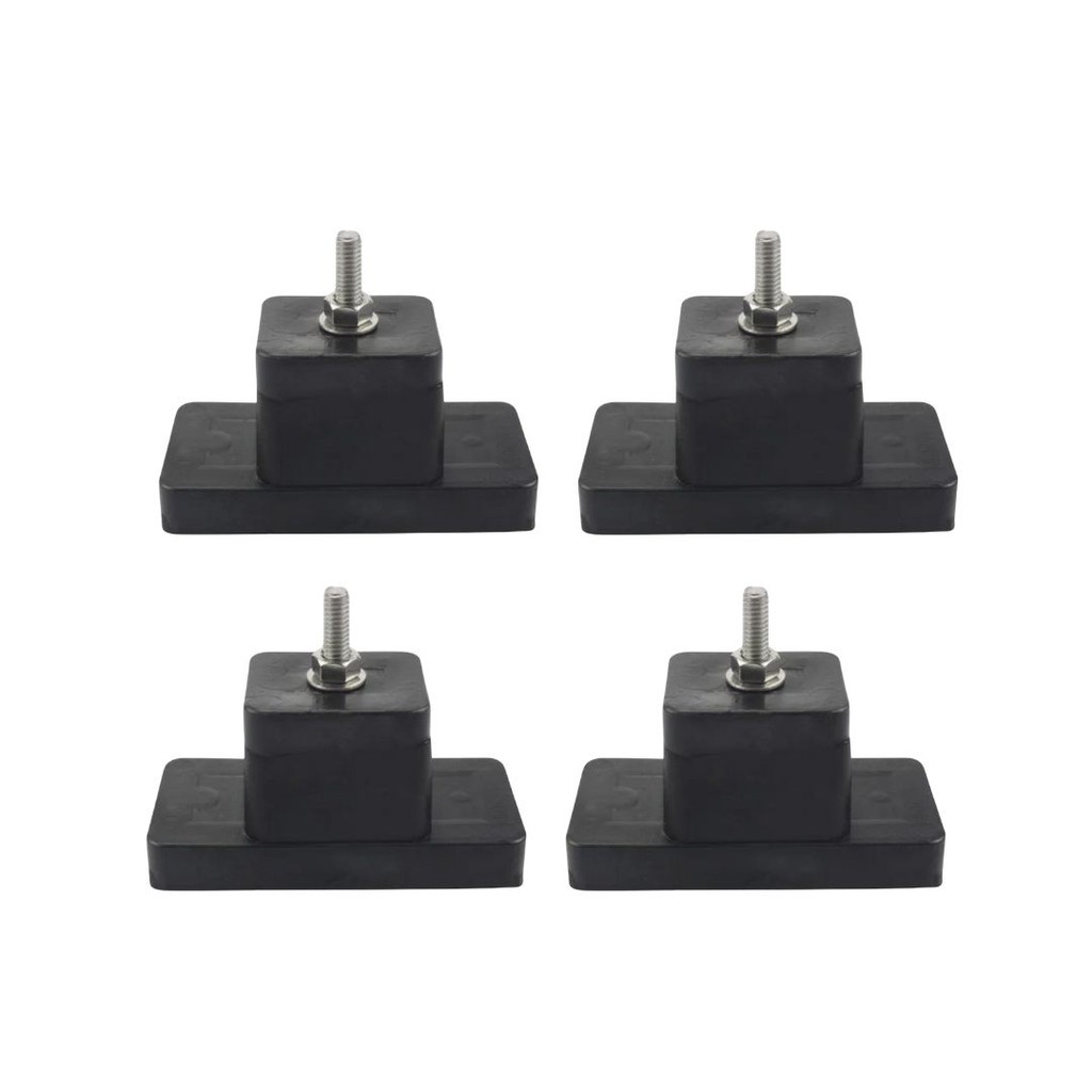 4 Coxim Podium Borracha Pé Calço Suporte para Ar Condicionado Split