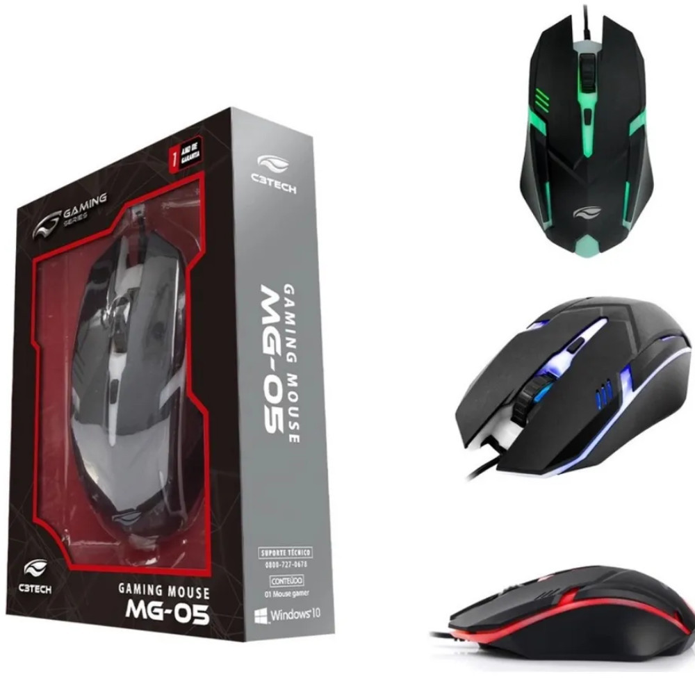 KIT Mouse Pad Gamer Soldado Antiderrapante Borracha 21x26 + Mouse Gamer Led PC Notebook Mousepad