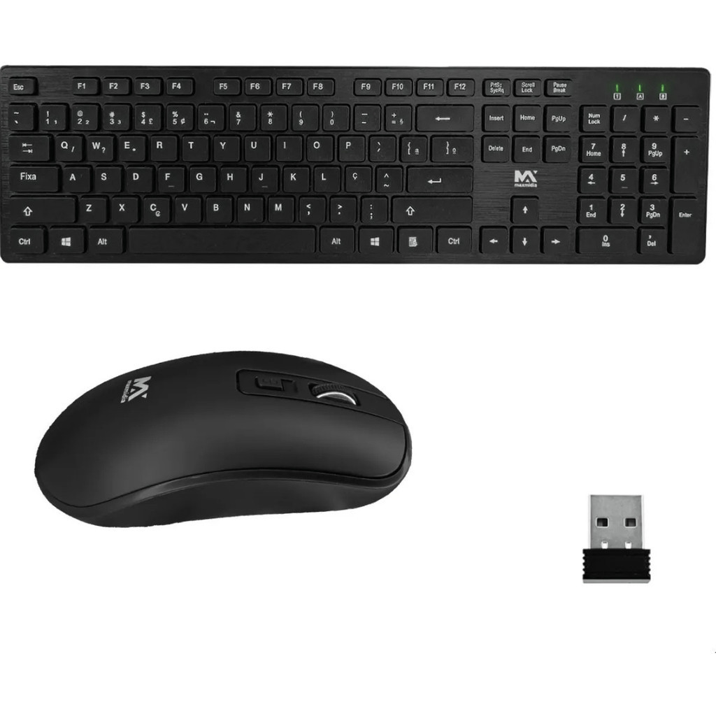 Kit teclado e mouse sem fio wireless 2.4ghz Kit teclado e mouse sem fio wireless 2.4ghz