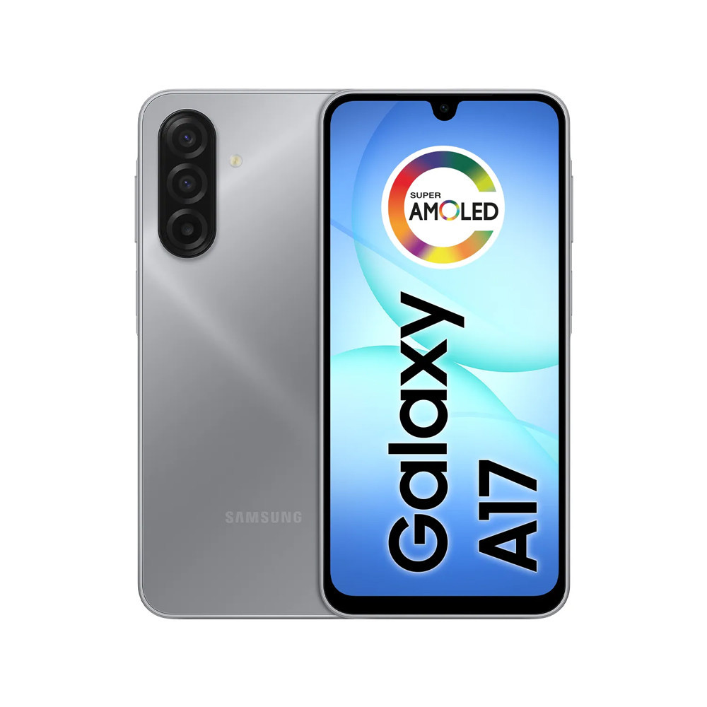Smartphone Samsung Galaxy A17 com IA 256GB 8GB RAM Câmera de 50MP Tela de 6.7 NFC IP54 - Cinza
