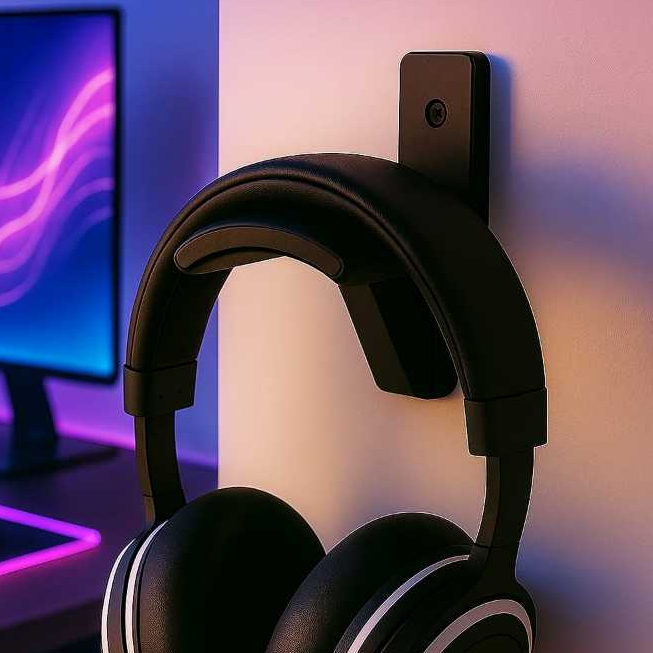 Suporte para Fone de Ouvido Gamer Headset Pc Suporte Parede Gamer N/Rgb