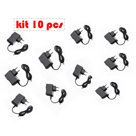kit 10 fonte de energia alimentaçao bivolt 5v 2a kit 10 fonte de energia alimentaçao bivolt 5v 2a
